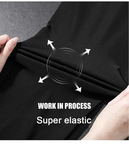 Pack of 3 Offer 😍 Men’s Premium-Quality Stretch Lycra Pants | Black, Blue & Grey