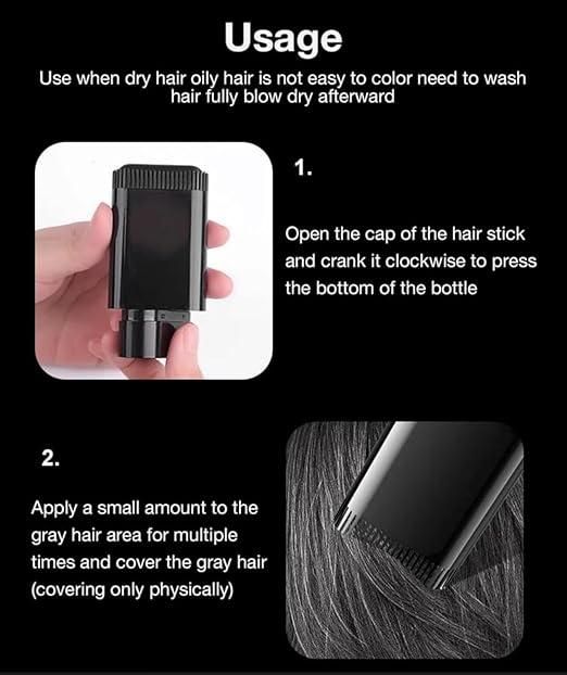 Conveniént™ – Natural Instant Hair Color Stick, Waterproof, Sweat-Proof & Portable