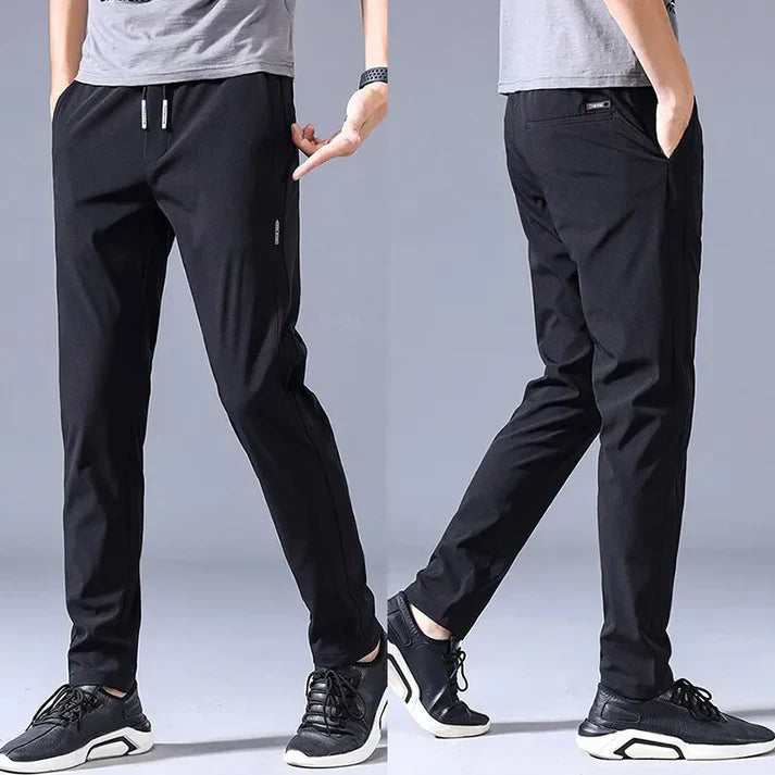 Pack of 3 Offer 😍 Men’s Premium-Quality Stretch Lycra Pants | Black, Blue & Grey